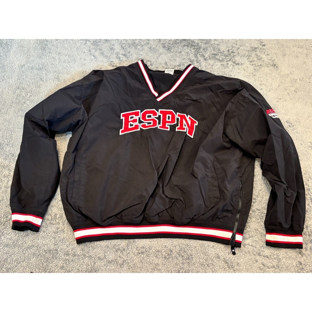 ESPN CLUB Walt Disney World Windbreaker Pullover Jacket Vintage 90s Y2K 2XL XXL
